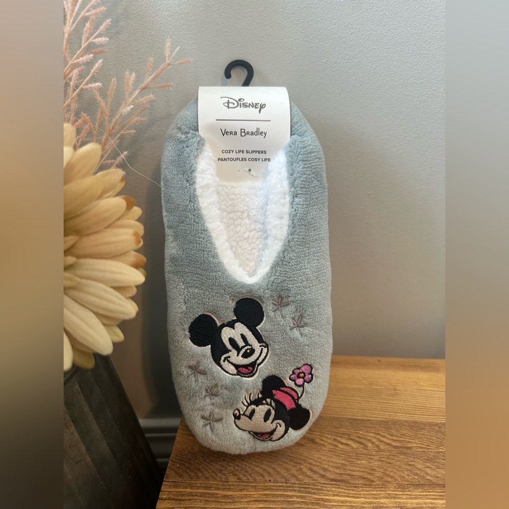 Disney Vera Bradley Mickey and Minnie Slippers